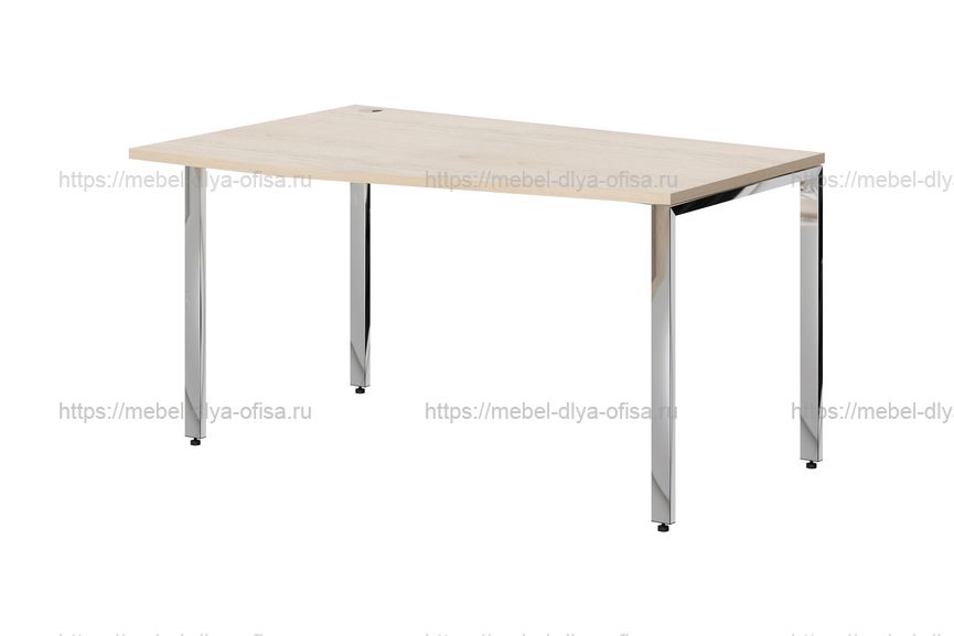 Стол письменный Xten Gloss XGCT 149.1 L Бук тиара/полированная сталь