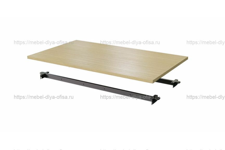 Столешница одинарная 120 Steel 11120 Дуб светлый/металл антрацит