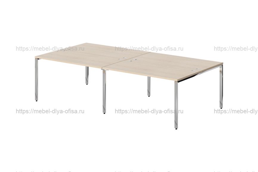Стол 4-х местный Xten Gloss XGWST 2814.1 Бук тиара/полированная сталь
