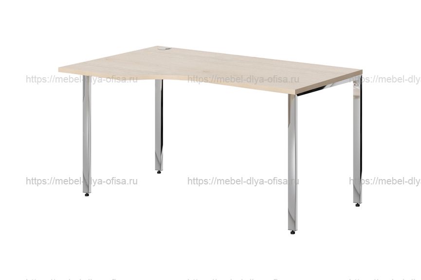 Стол письменный Xten Gloss XGCET 149.1 L Бук тиара/полированная сталь