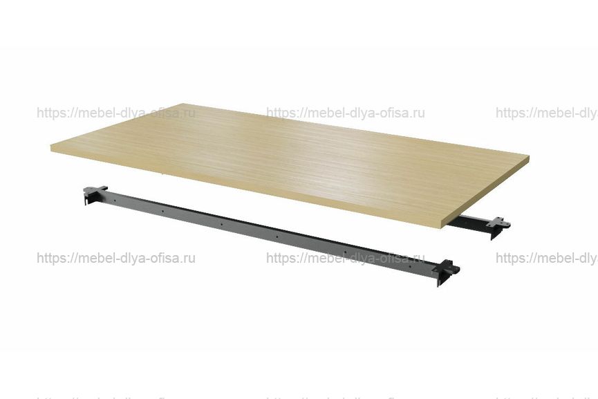 Столешница одинарная 140 Steel 11140 Дуб светлый/металл антрацит