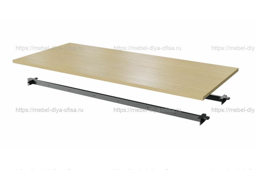 Столешница одинарная 160 Steel 11160 Дуб светлый/металл антрацит