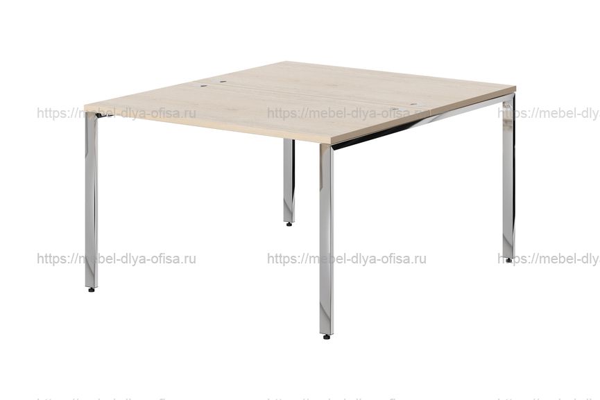 Стол двойной Xten Gloss XGWST 1214.1 Бук тиара/полированная сталь
