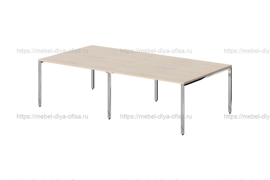 Конференц-стол Xten Gloss XGSCT 2714.1 Бук тиара/полированная сталь