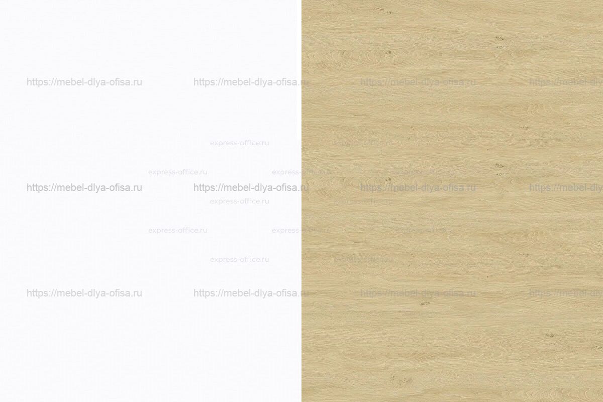 Офисная мебель для персонала Onix Wood Белый бриллиант/опоры дуб светлый