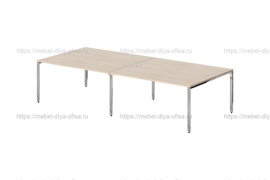 Стол 4-х местный Xten Gloss XGWST 3214.1 Бук тиара/полированная сталь