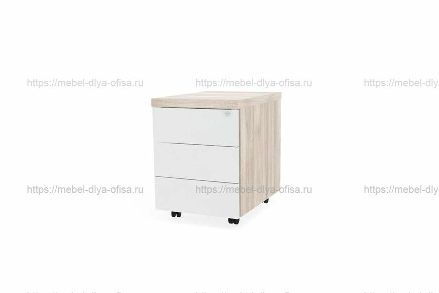Тумба подкатная 3 ящика Zion ZIO28530312 Дуб светлый