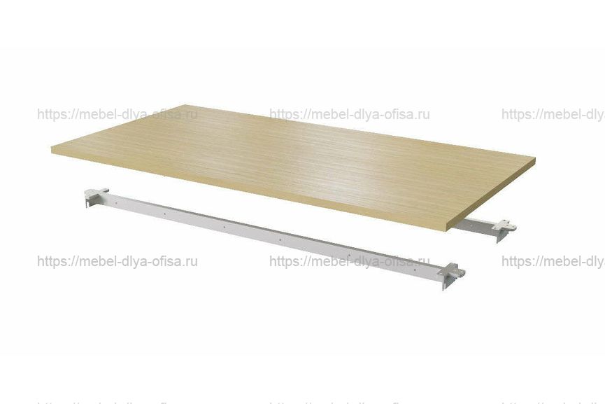 Столешница одинарная 140 Steel 11140 Дуб светлый/металл белый