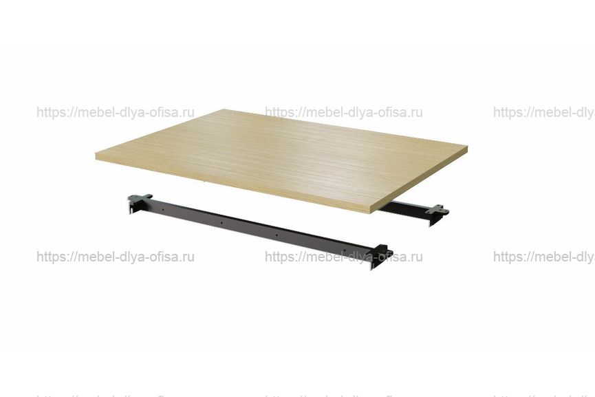 Столешница одинарная 100 Steel 11100 Дуб светлый/металл антрацит