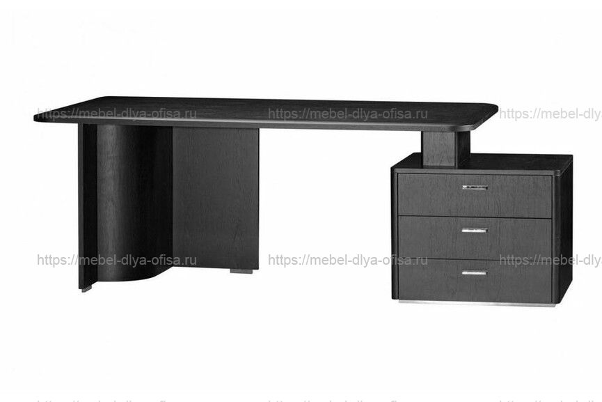 Стол письменный  Gramercy 210 SCGRAMER04 Matt rosewood/ Black nickel 