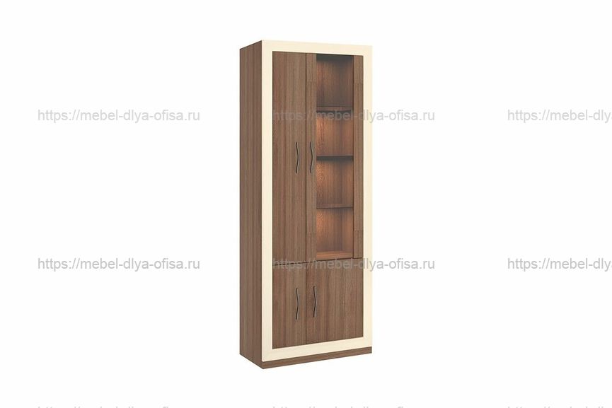 Шкаф-витрина ШВтВ-ФСД-ФГК, правый Шамони/Крем