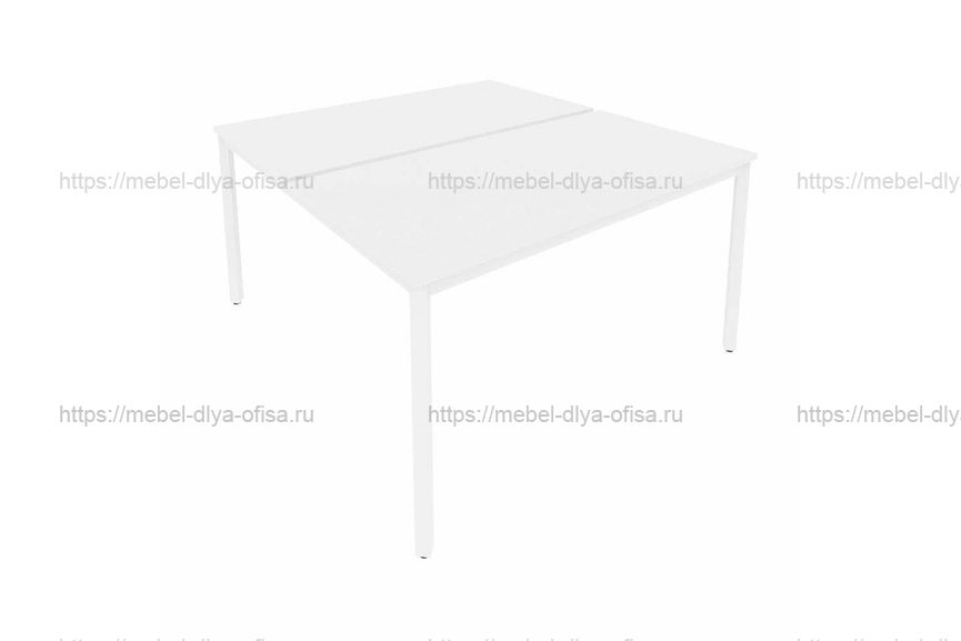 Рабочая станция на металлокаркасе Slim С.СП-5.3 Белый/металл белый