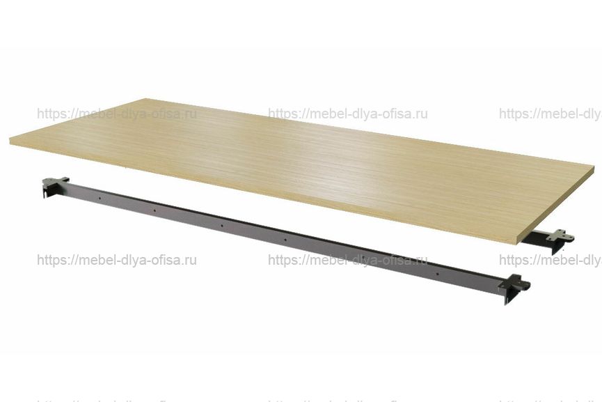 Столешница одинарная 180 Steel 11180 Дуб светлый/металл антрацит
